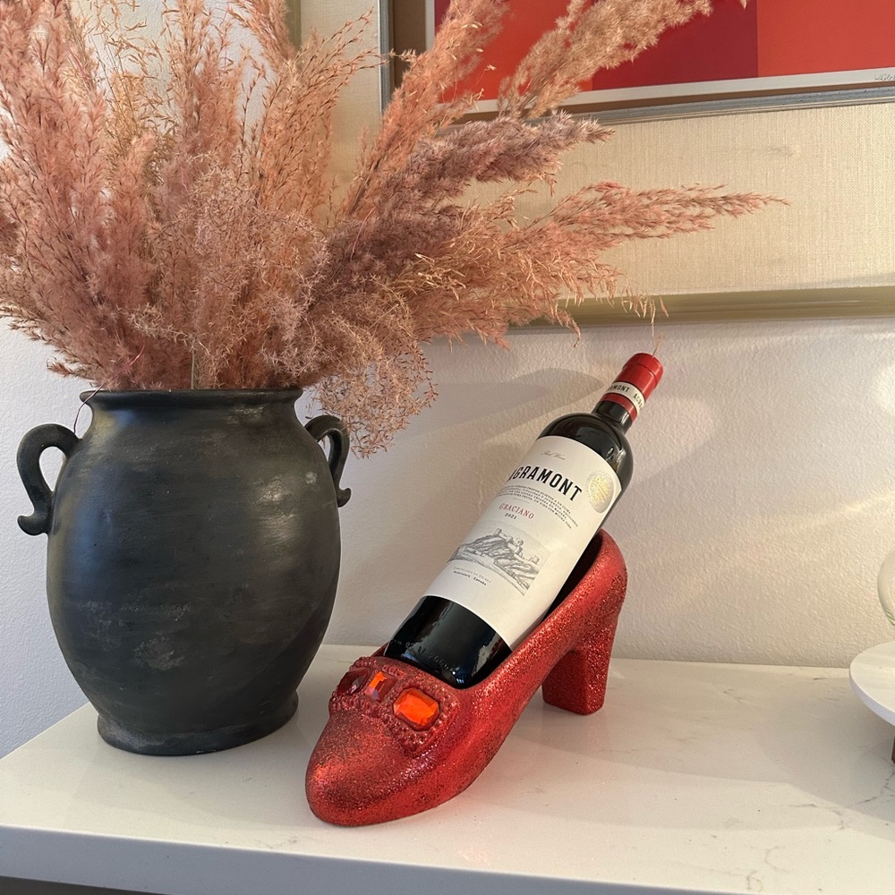 Ruby Red Slipper Wizard of Oz Wine Bottle Holder
